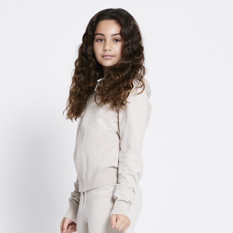 Knit zip hoodie "Jennifer star"